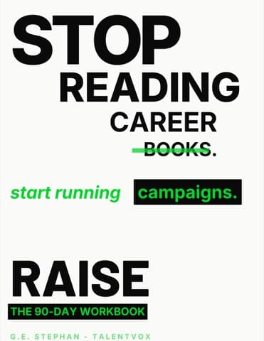 Couverture — RAISE — 90-Day Career Campaign Workbook